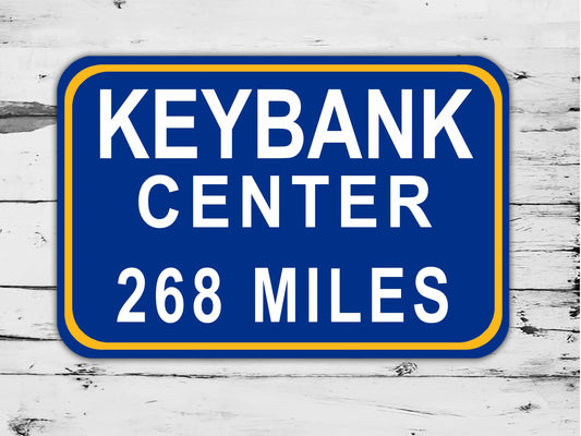 Custom Mileage KeyBank Center stadium Sign Buffalo Sabres