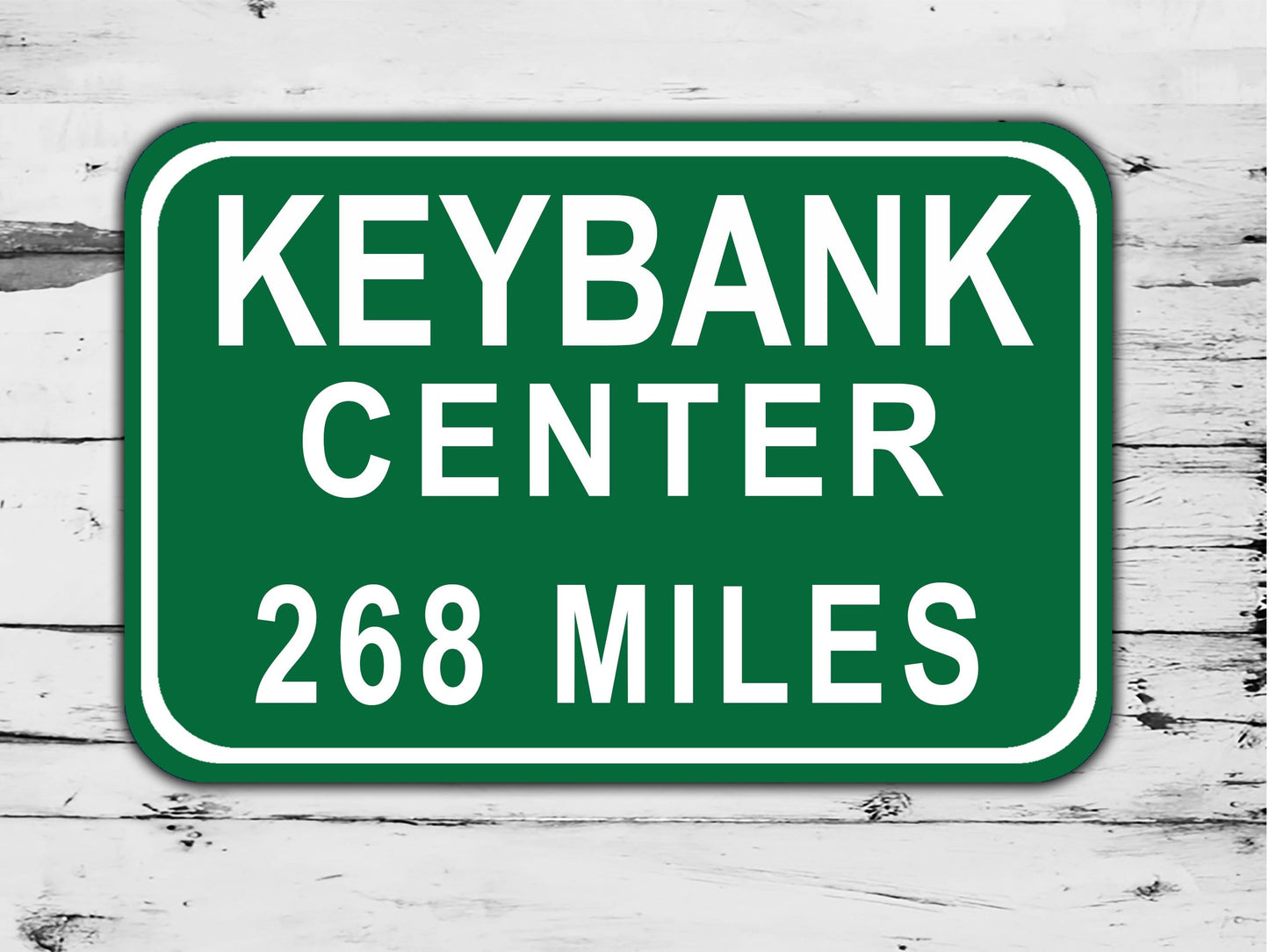 Custom Mileage KeyBank Center stadium Sign Buffalo Sabres