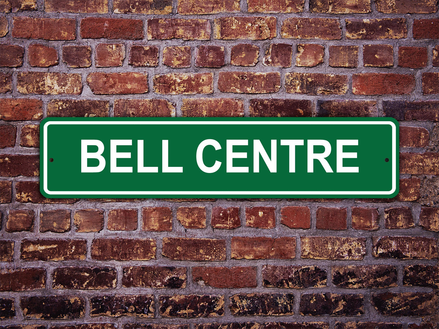 Bell Centre Street Sign Montreal Canadiens Hockey