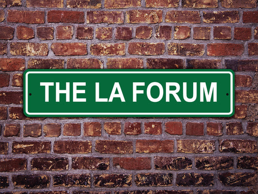 The LA Forum Street Sign Los Angeles Lakers Kings Basketball Hockey   Highway