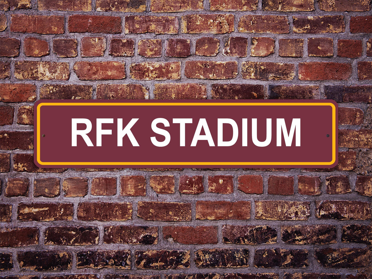 RFK Stadium Street Sign Washington Football