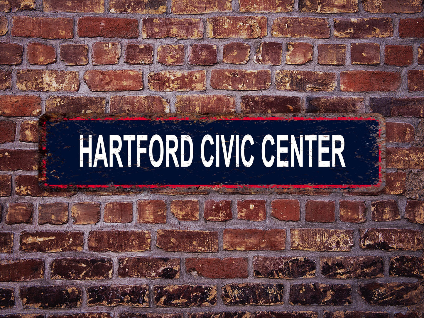 Hartford Civic Center Street Sign UCONN Wolf Pack