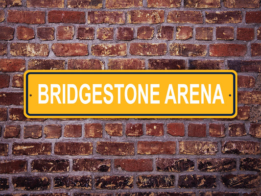 Bridgestone Arena Street Sign Nashville Predators Hockey