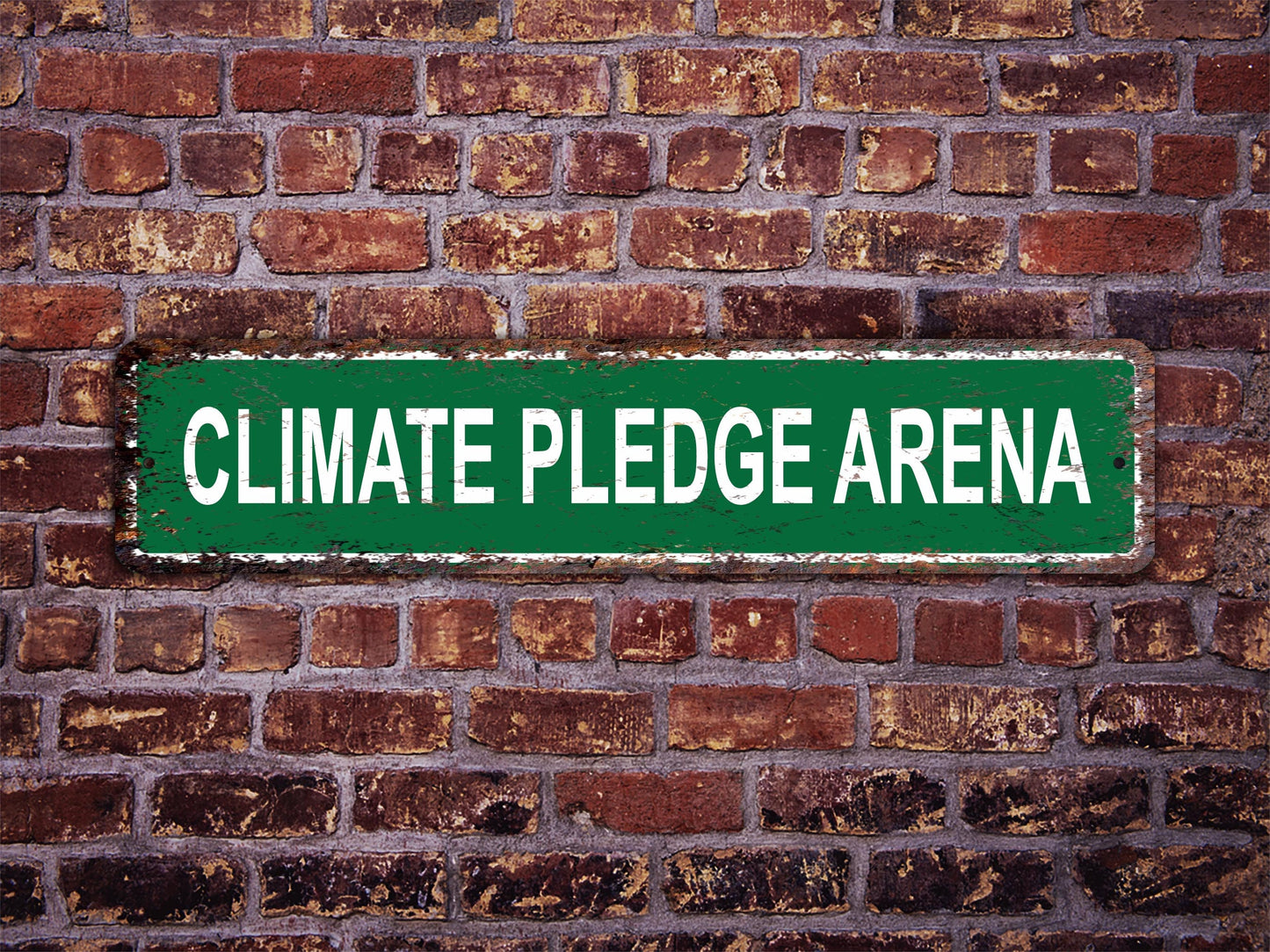 Climate Pledge Arena Street Sign Seattle Kraken Hockey