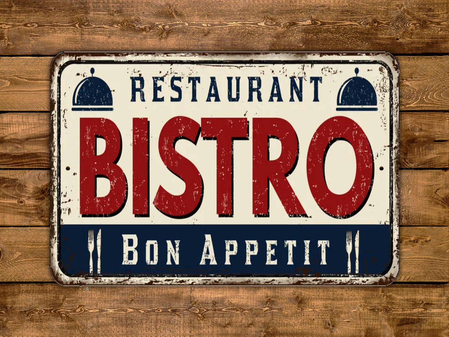 Bistro Sign Bon Appetit Restaurant Vintage Style