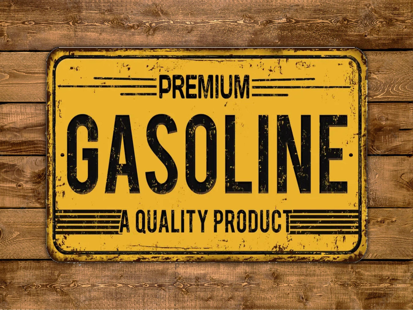 Premium Gasoline Sign Vintage Style