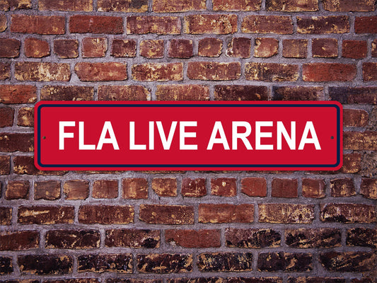 FLA Live Arena Street Sign Florida Panthers