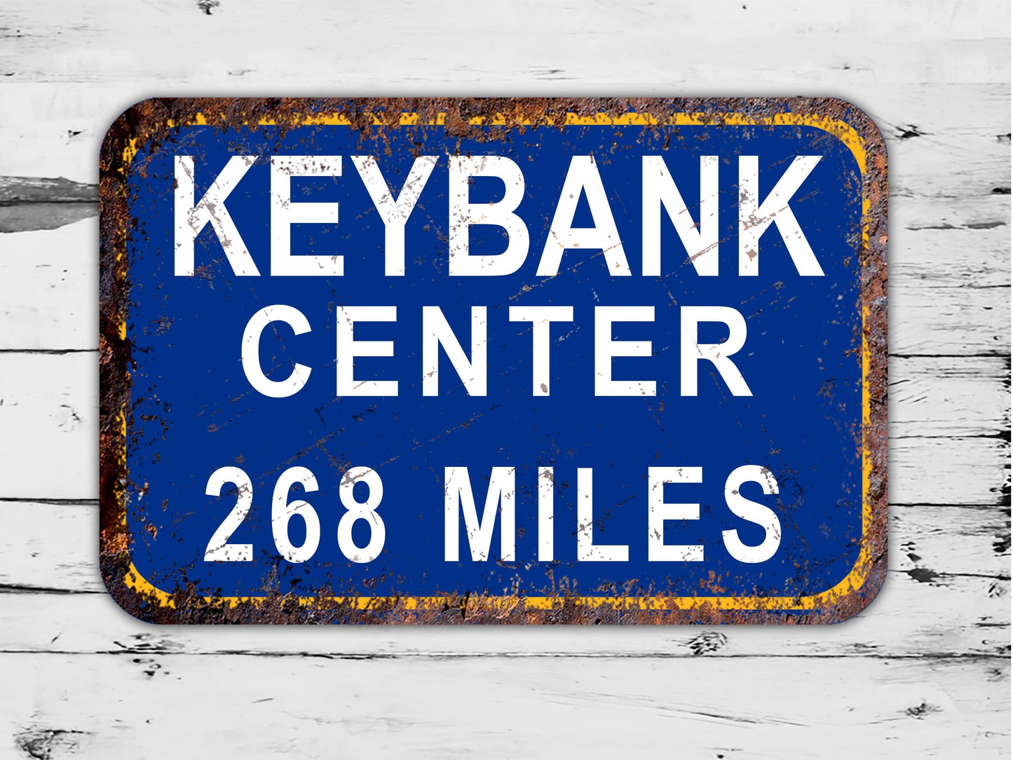 Custom Mileage KeyBank Center stadium Sign Buffalo Sabres