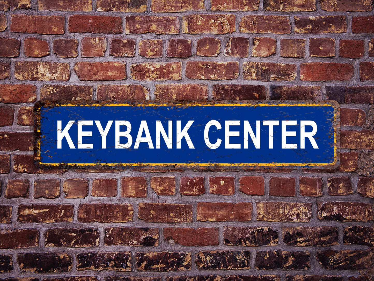 KeyBank Center Street Sign Buffalo Sabres