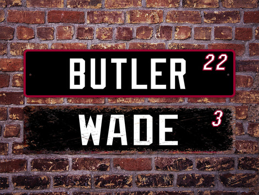All Miami Heat Players Metal Street Sign Custom Personalized Butler Wade