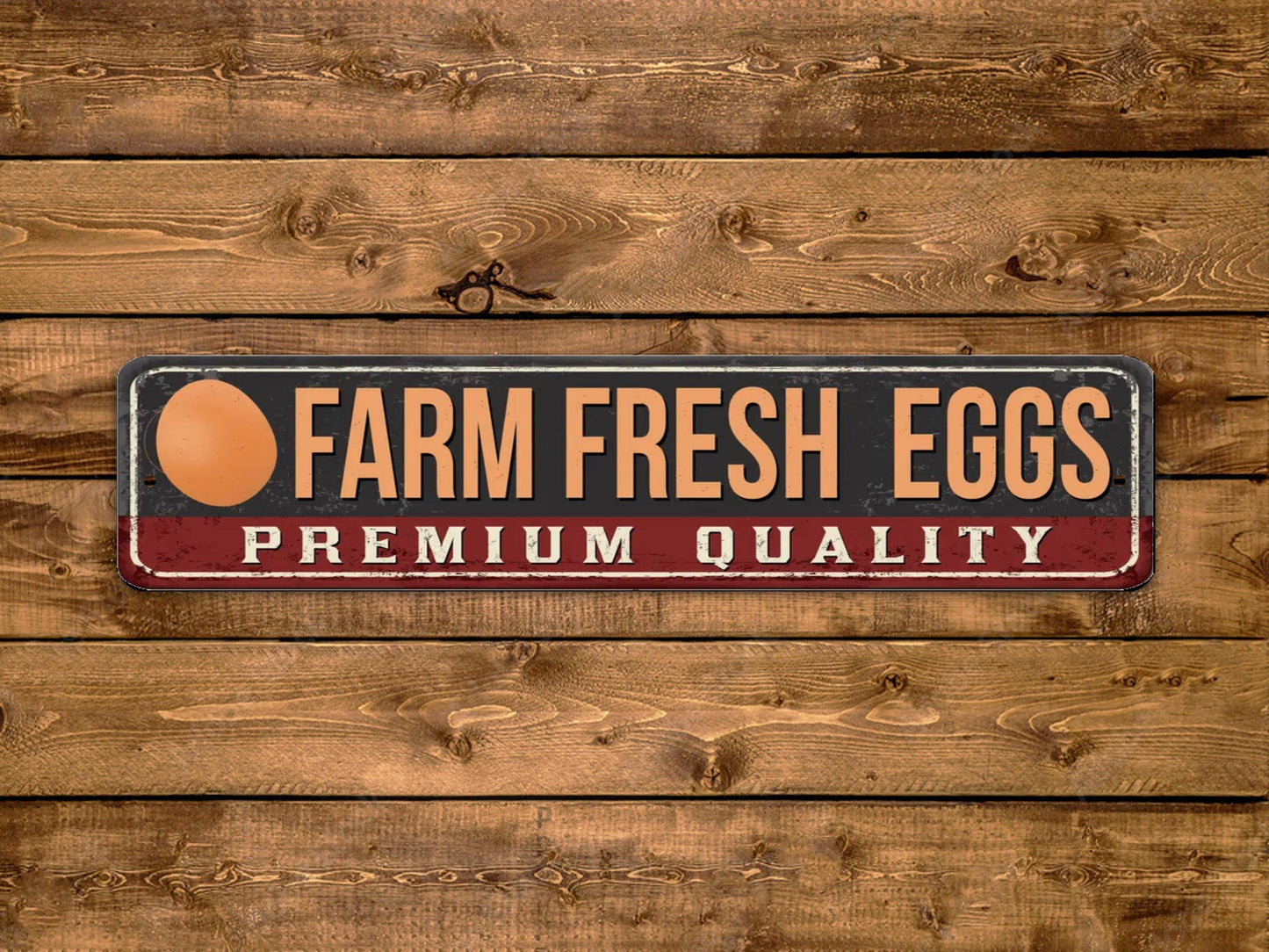 Farm Fresh Eggs Street Sign Vintage Style