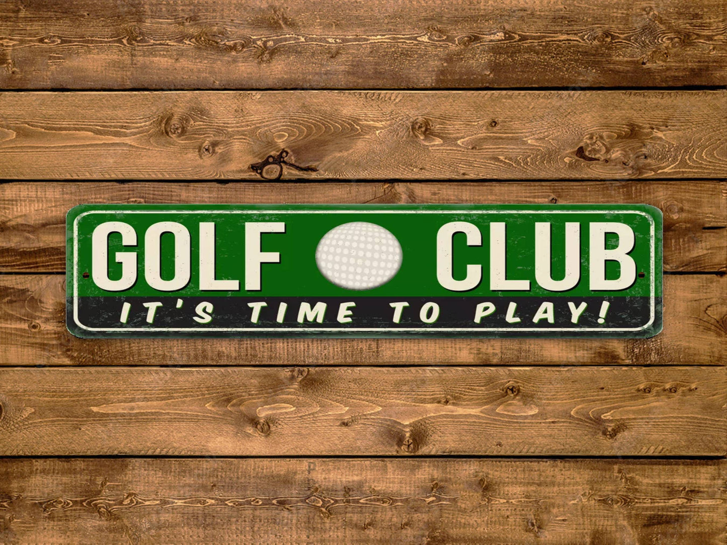 Golf Club Street Sign It's Time To Play Vintage Style