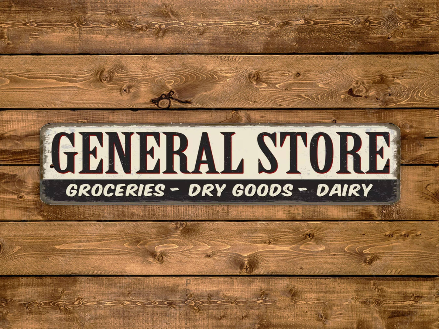 General Store Street Sign  Vintage Style