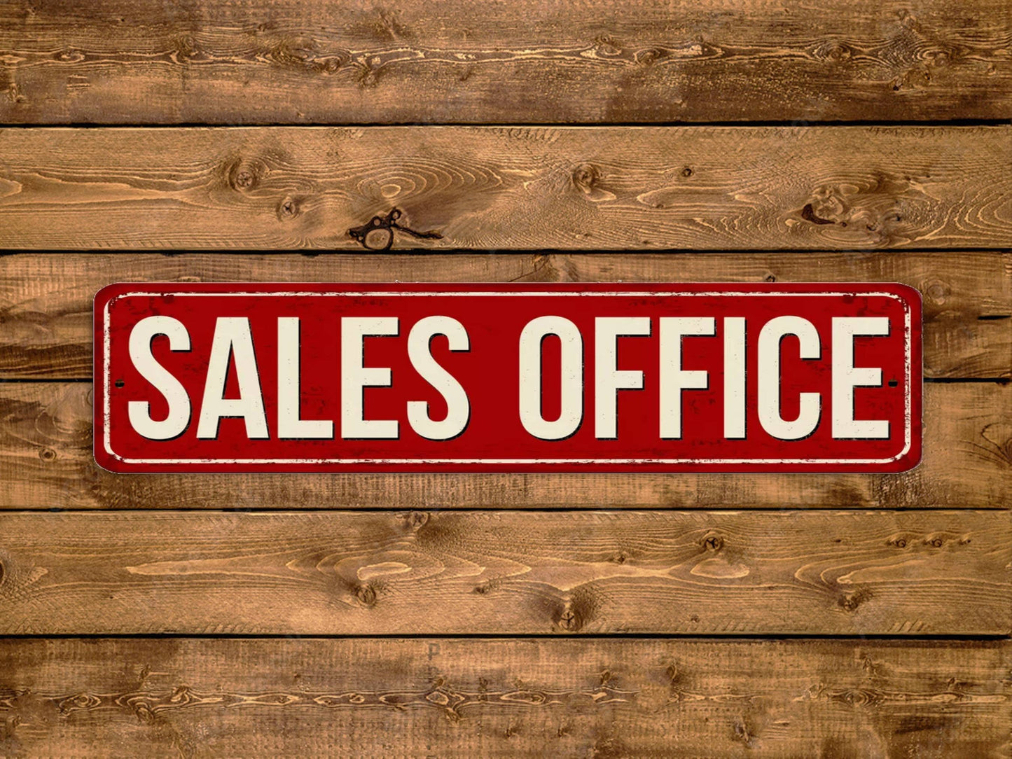 Sales Office Street Sign Vintage Style