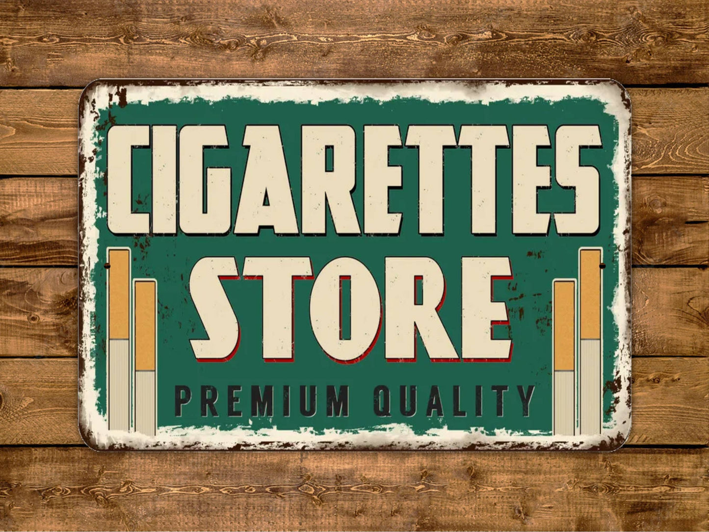 Cigarette Store Sign Vintage Style