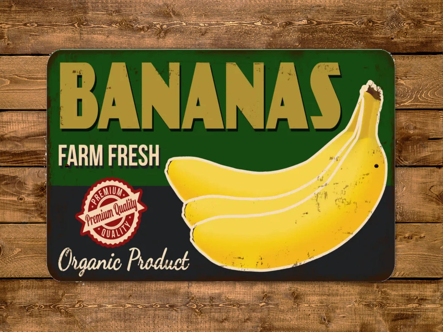 Bananas Farm Fresh Sign Vintage Style