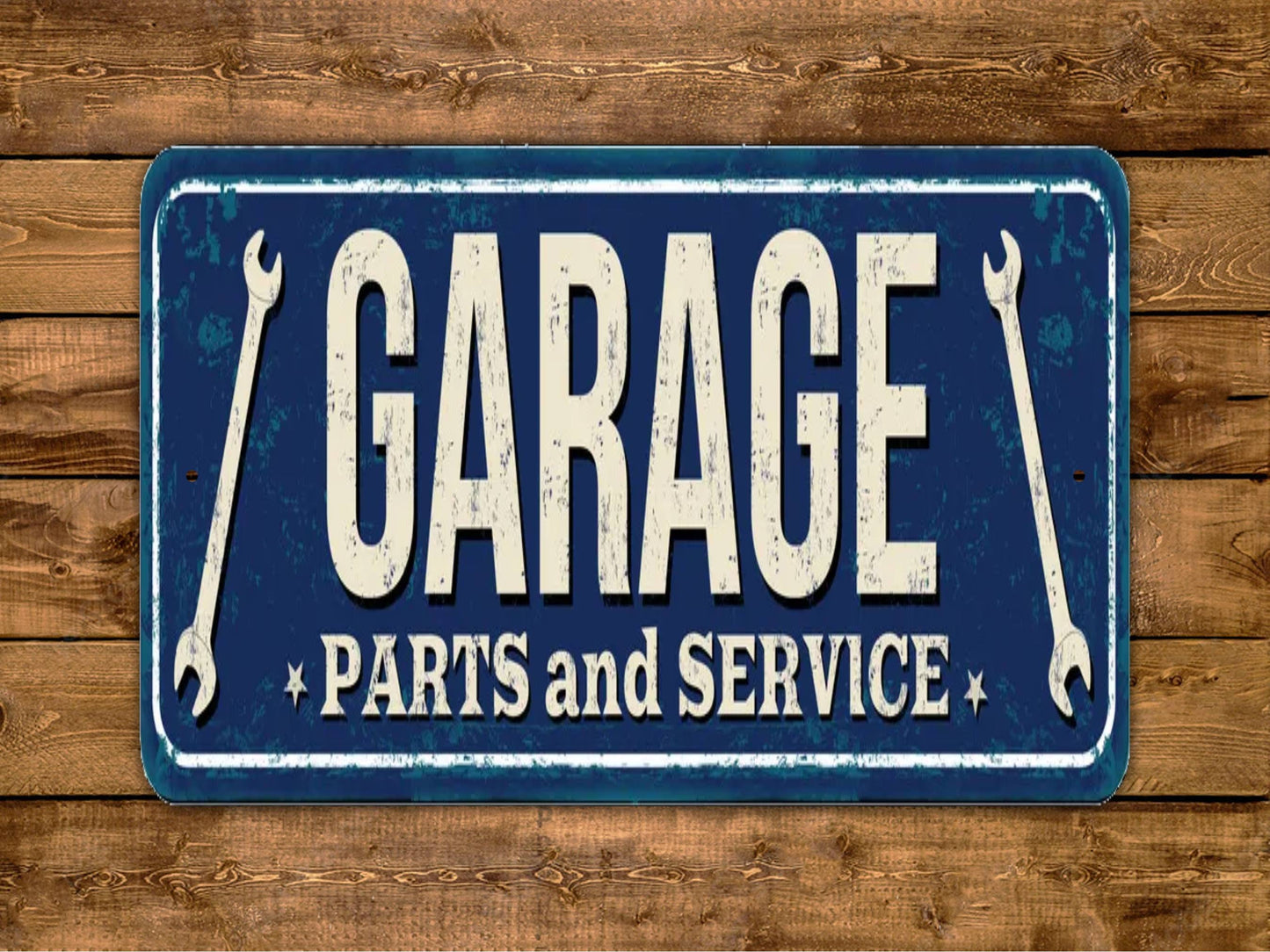 Garage Parts And Service Sign Vintage Style