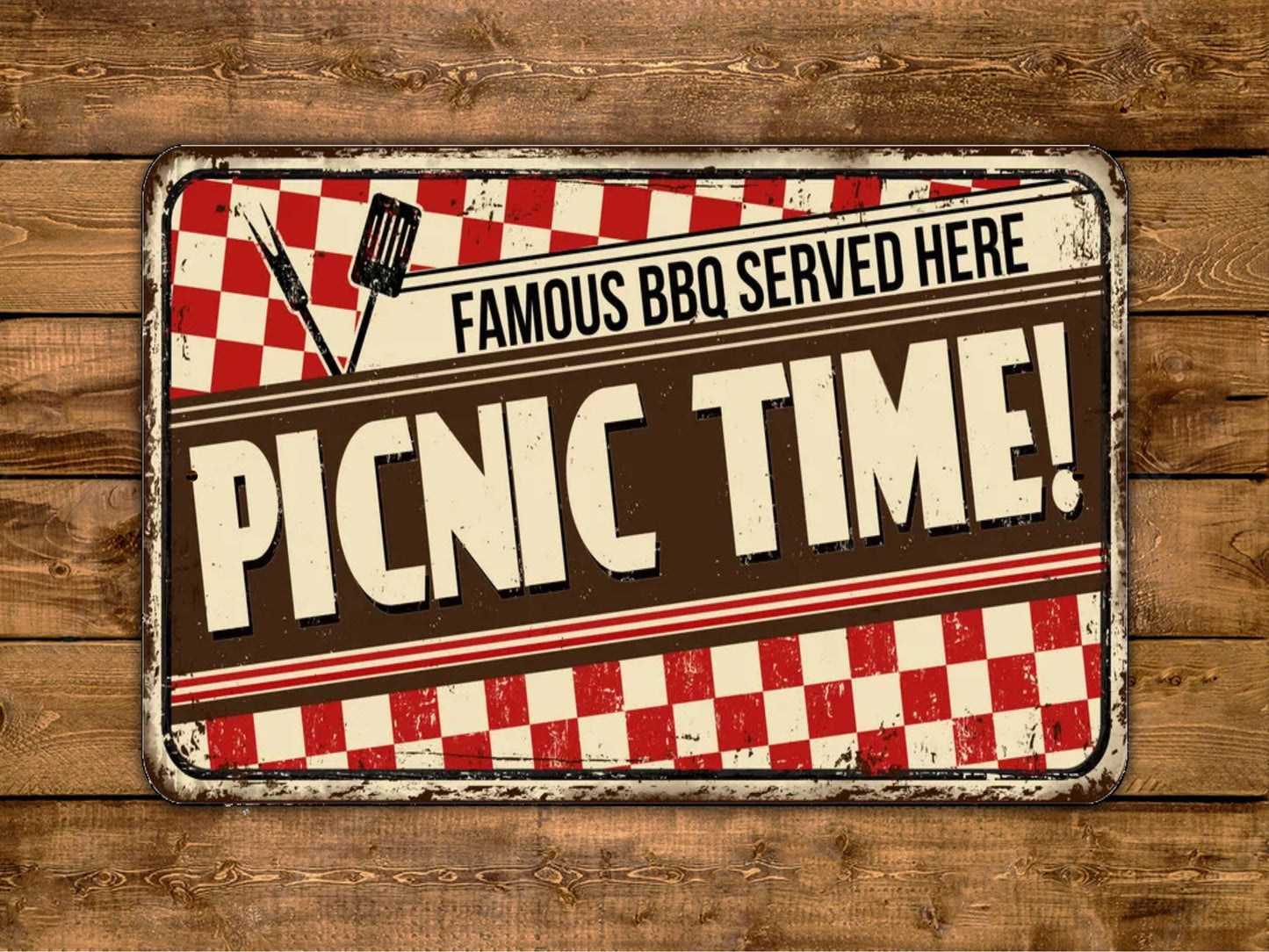 Picnic Time Sign Vintage Style