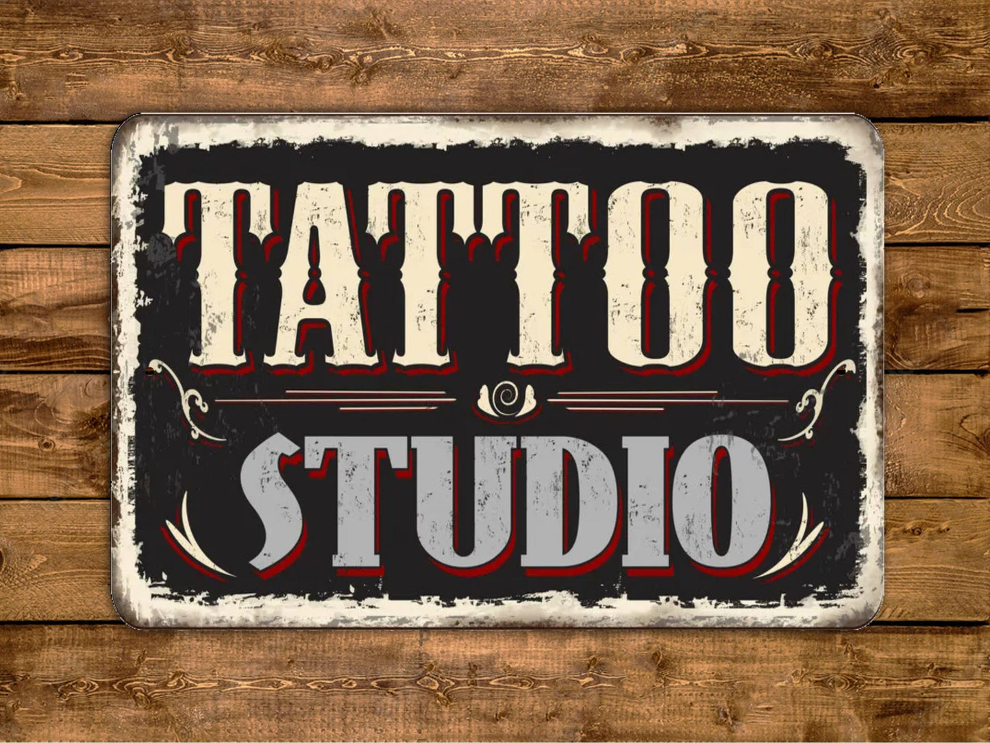 Tattoo Studio Sign Vintage Style