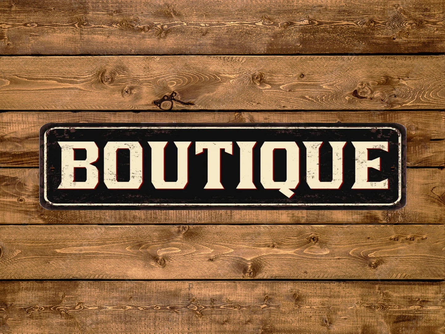 Boutique Street Sign Vintage Style