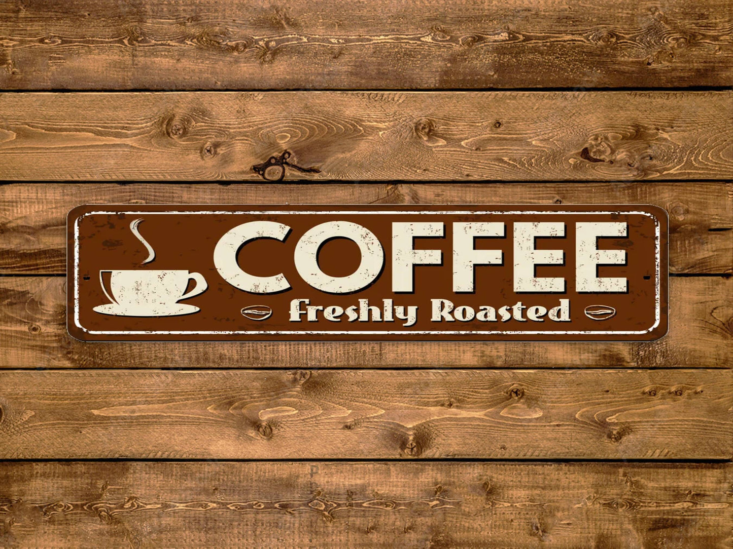 Coffee Street Sign Vintage Style