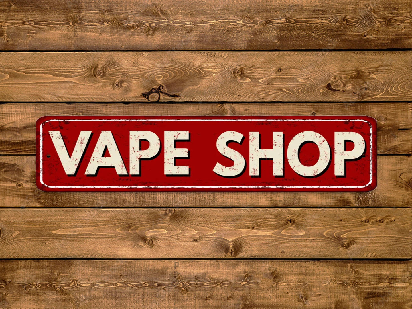 Vape Shop Street Sign Vintage Style