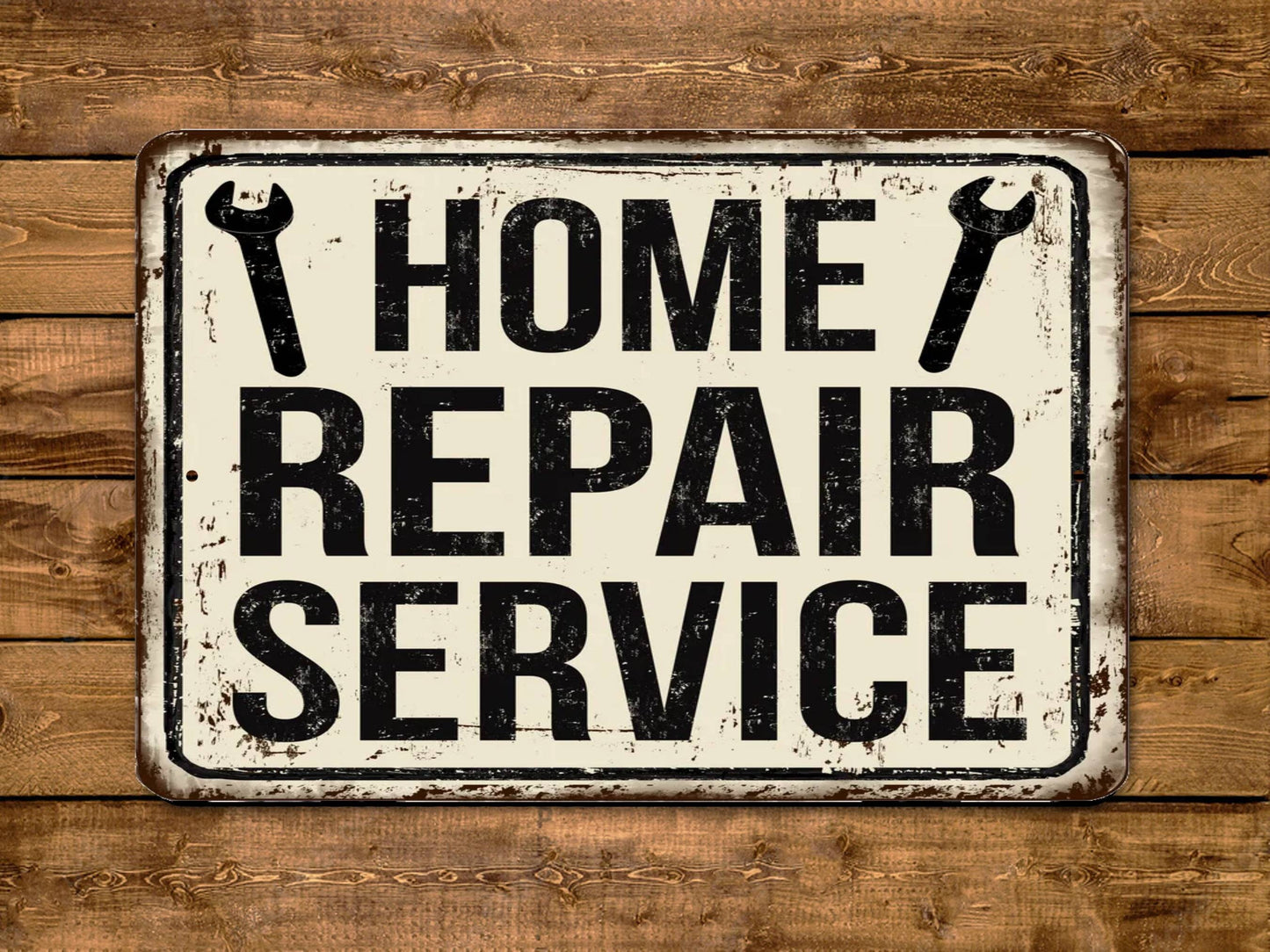 Home Repair Service Vintage Style Metal Sign