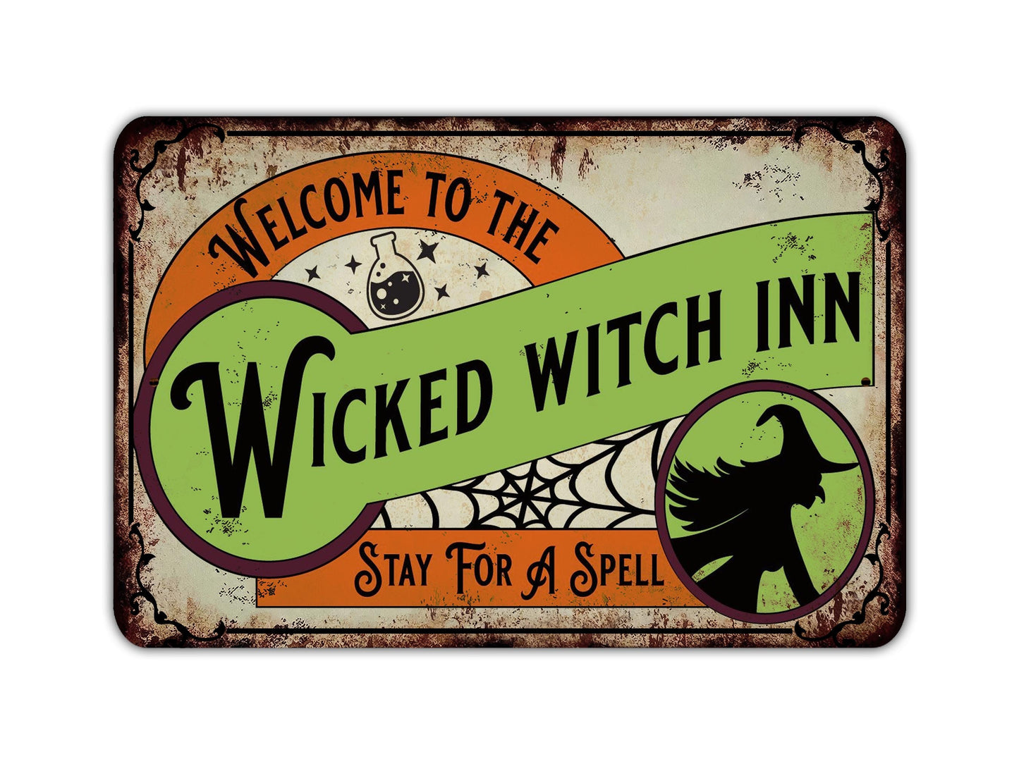 Wicked Witch Inn Halloween Sign Stay For A Spell