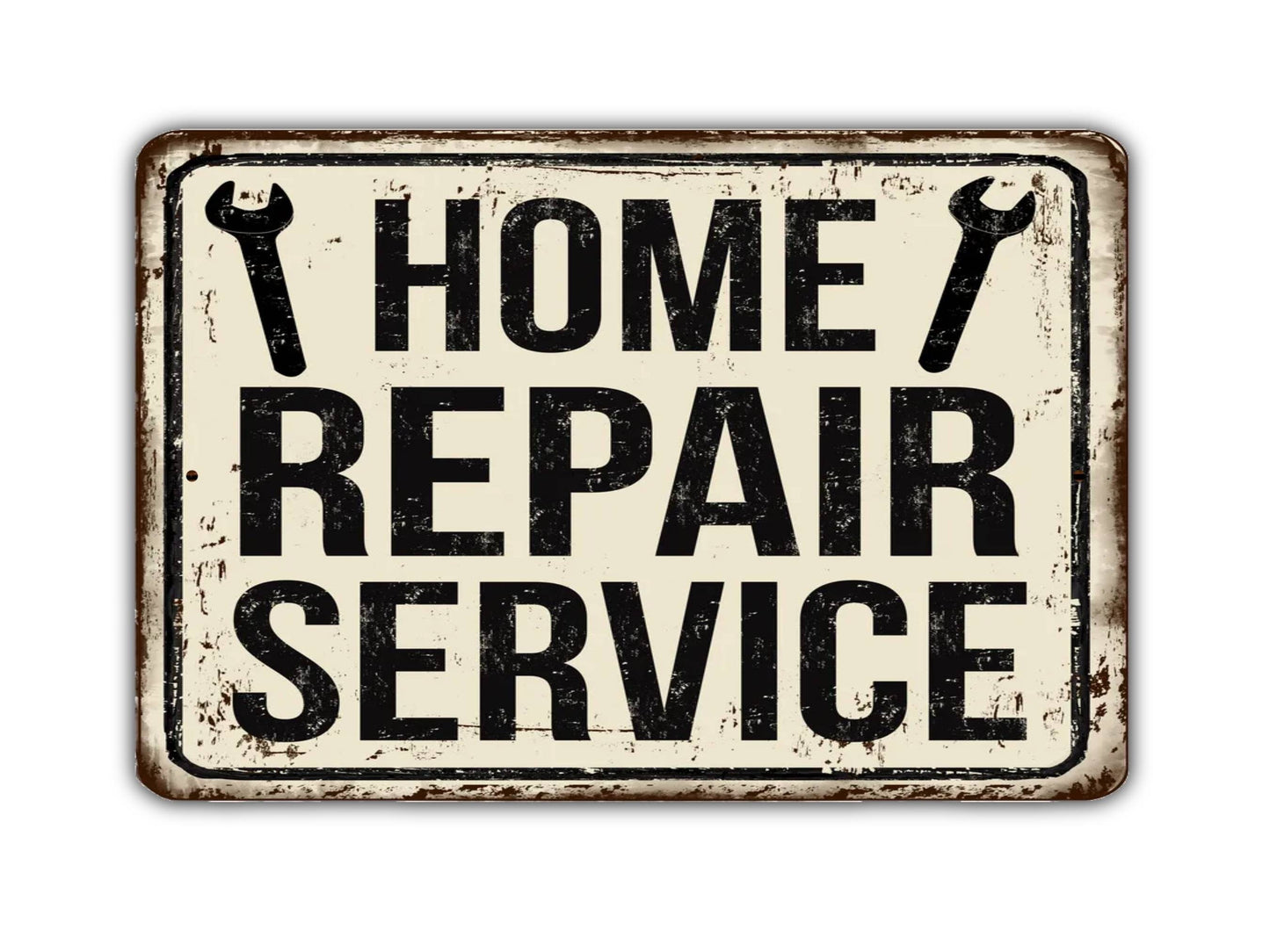 Home Repair Service Vintage Style Metal Sign